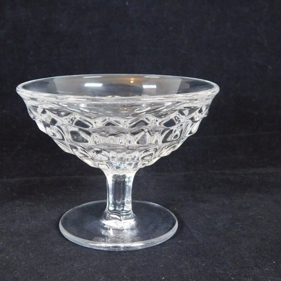 Fostoria American Elegant Glass Qty 2 Low Flared Sherbert Dishes Vintage 3.25" - Picture 9 of 11